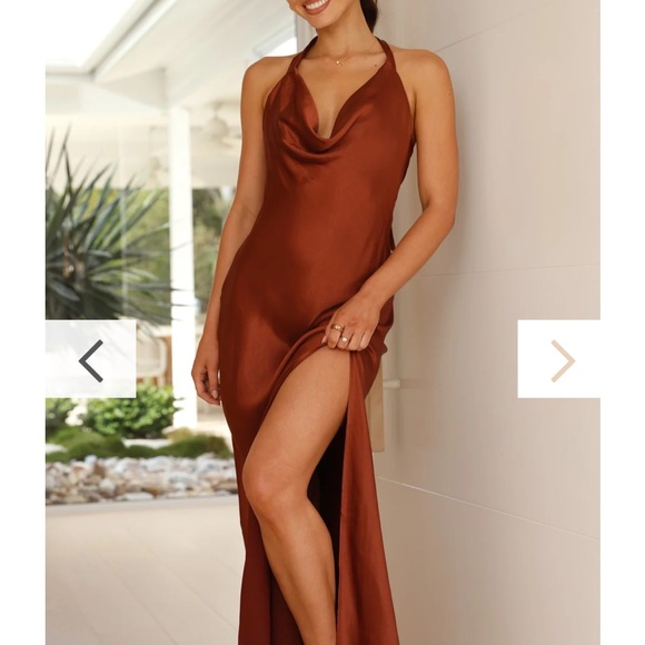 Billy j Sian maxi dress - rust - Picture 2 of 4